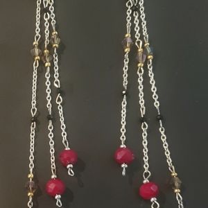 Long dangle earrings
